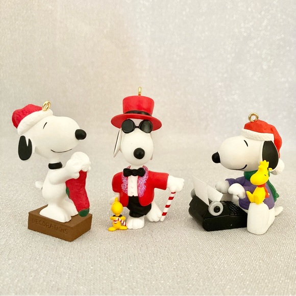 🎄Vtg Peanuts Snoopy Charlie Brown Hallmark+ Bundle - Picture 4 of 16